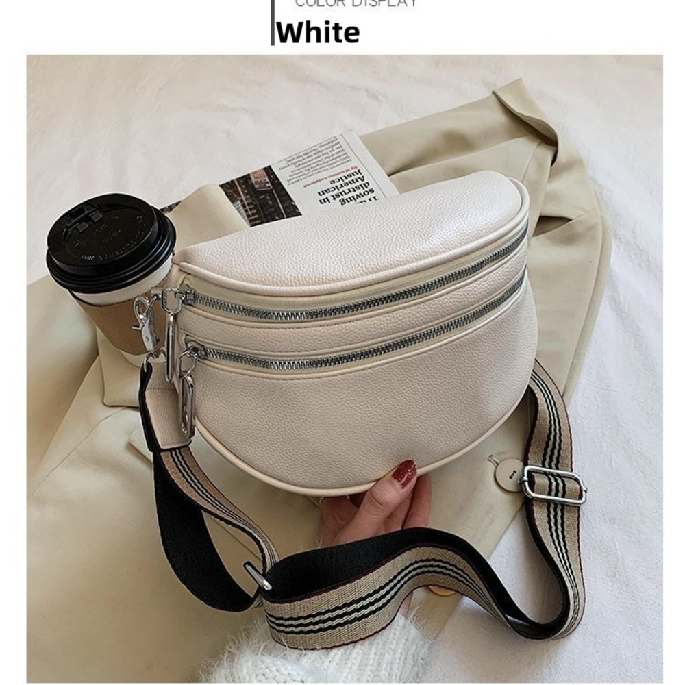 Elegant White Crossbody Bag